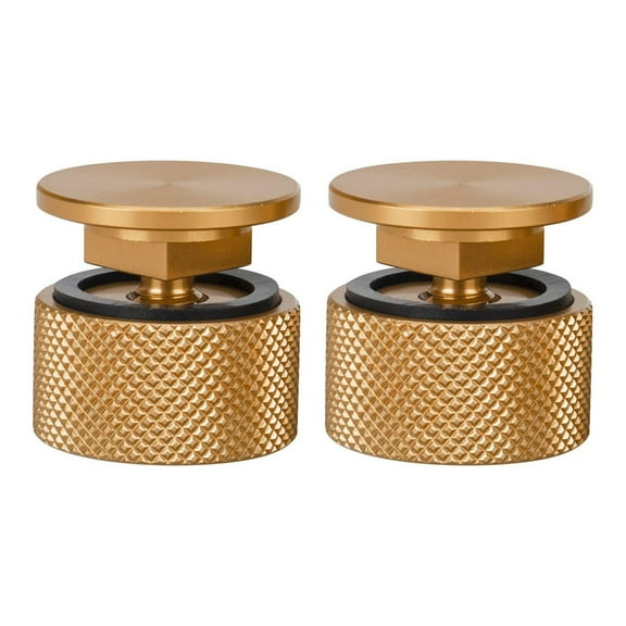 Jialinnn Hardware Screws Pipeliner Aluminum Quick Connect with Silicone Washer Gold Anodized Pair 2.5 cm x 2 cm