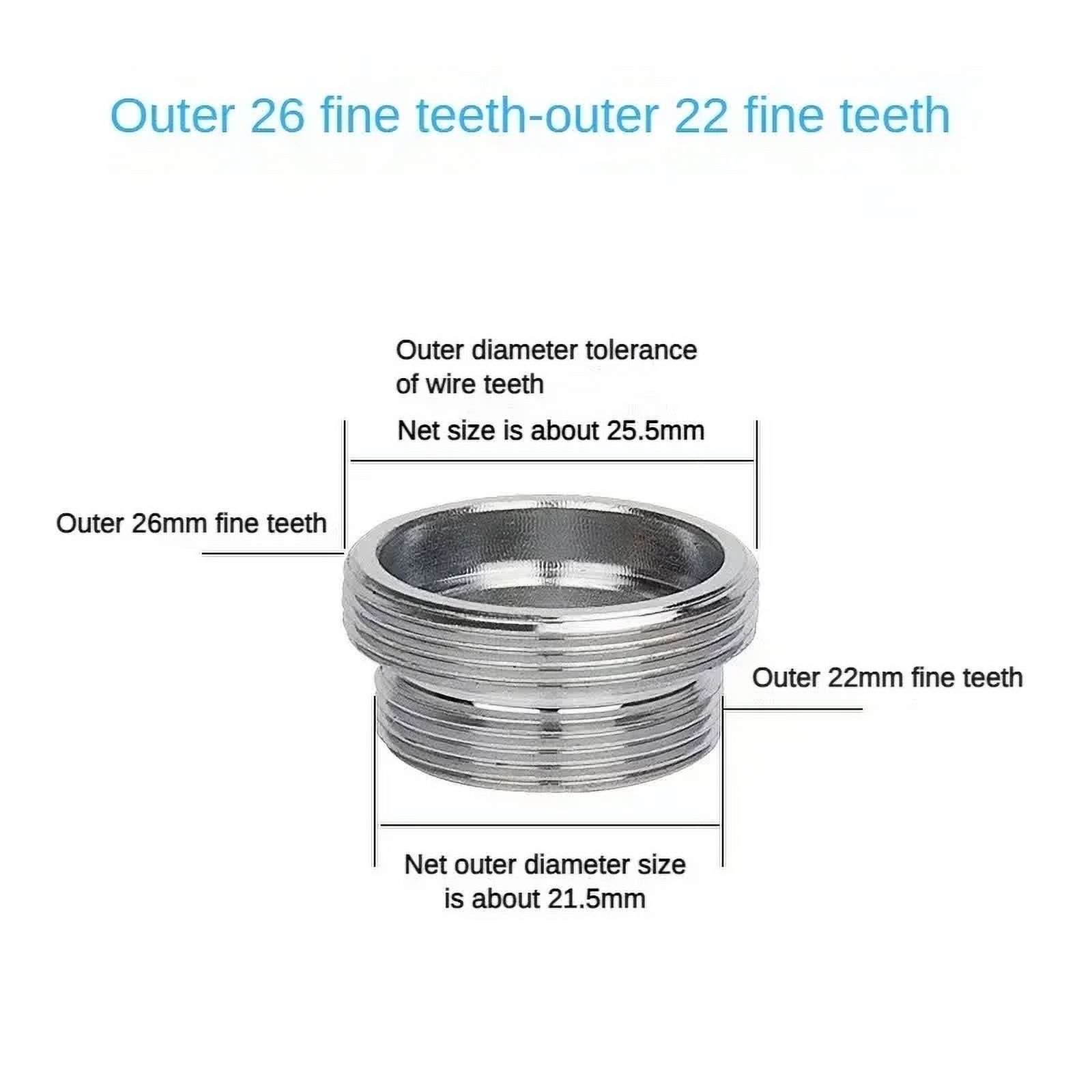 Faucet Adapter 22 Turn 16 18 20 22 24 26 28 30 32mm Internal and ...