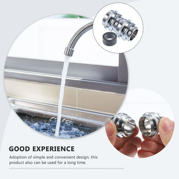 UNOMOR Garden Hose Quick Connect Silver Water Flow Control Gardening Irrigation 2Pcs