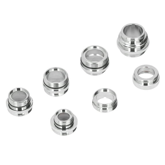 Faucet Adapter Kit, Brass Aerator Adapter Set 7Pcs/Set Complete Sealing For Garden Hose Kitchen Sink Water Filters