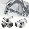thumbnail image 1 of Faucet Adapter Kitchen Sink Splitter, Diverter Water Tap Connector for Toilet Bidet Shower, Universal Fit, 1 of 7
