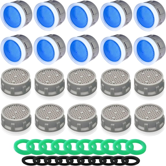 Faucet Aerator 2.2GPM Flow Restrictor Insert Replacement Part Used for Bathroom or Kitchen Sink Filter Suitable Internal and External Thread Aerators (20 PCS)