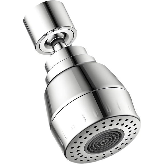 Faucet Aerator, 360-Degree Kitchen Sink Faucet Aerator Replacement, 3 Water Flow Sprayer Modes Faucet Replacement for Bathroom Polished Chrome, Silvery