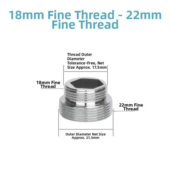Faucet Aerator Adapter Converting Multiple Sizes 14/16/18/20/22/24/26/28 To 22 Basin Faucets Water Tap Adapter Faucet Joints