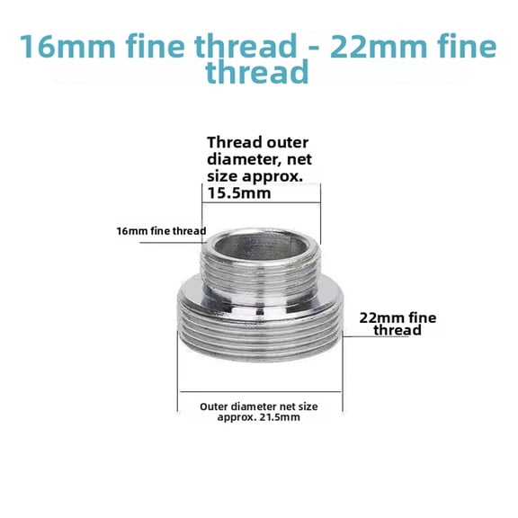 Faucet Aerator Adapter Converting Multiple Sizes 14/16/18/20/22/24/26/28 To 22 Basin Faucets Water Tap Adapter Faucet Joints