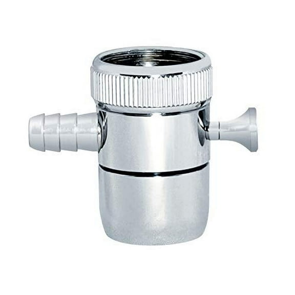 Faucet Aerator Adapter, Water Filter With Diverter, 3/8 Inch Barb, Chrome Finish, AB1953 LED Free Compliant