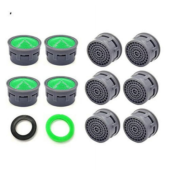 Faucet Aerator, Faucet Flow Restrictor Replacement Parts Insert Sink Aerator for Bathroom or Kitchen (10pcs)
