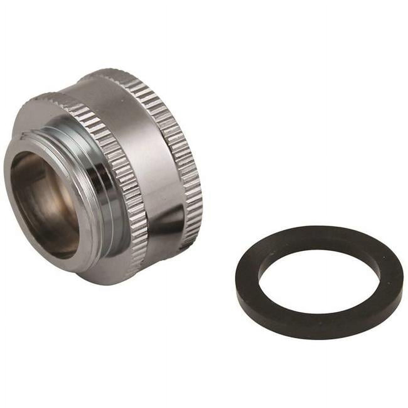 Lead-Free Dual Threaded Chrome Faucet Aerator Hose Adapter