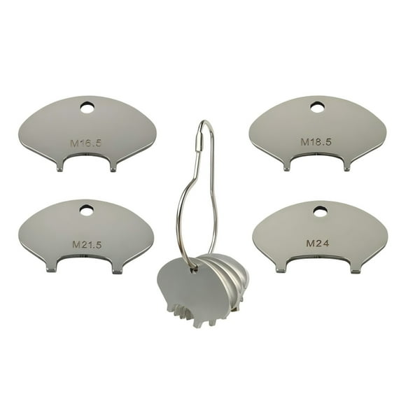 Faucet Aerator Key Removal Tool Set, Water Saving Key Wrench for Kitchen Bathroom Sink, Easy Install and Clean Tool Kit (1Pcs) Silver