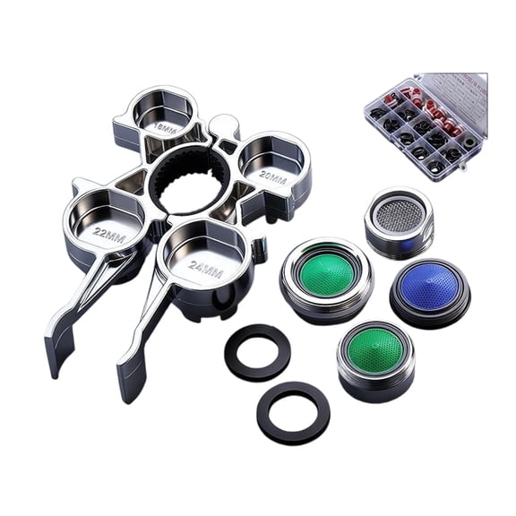 Faucet Aerator with Removal Wrench Tool Water Saving Flows Restrictors Tap Bubblers for Bathroom or Kitchen Sink