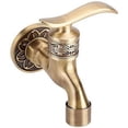 thumbnail image 1 of Faucet, Antique Style Brass Faucet, Wall Mounted Cold Water Tap for Bathroom Washing Machine, 1 of 5