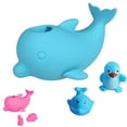 thumbnail image 1 of Faucet Cover Bathtub Baby Tub - Bath Spout Cover Silicone Blue Dolphin for Kids, Toddler, Infant, 1 of 7