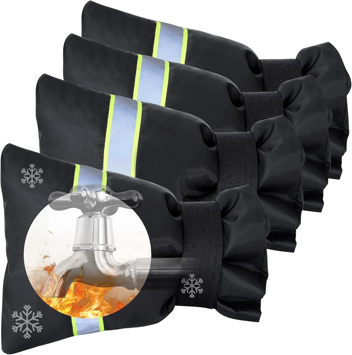 Faucet Cover for Winter Freeze Protection,Spigot Cover with Reflective