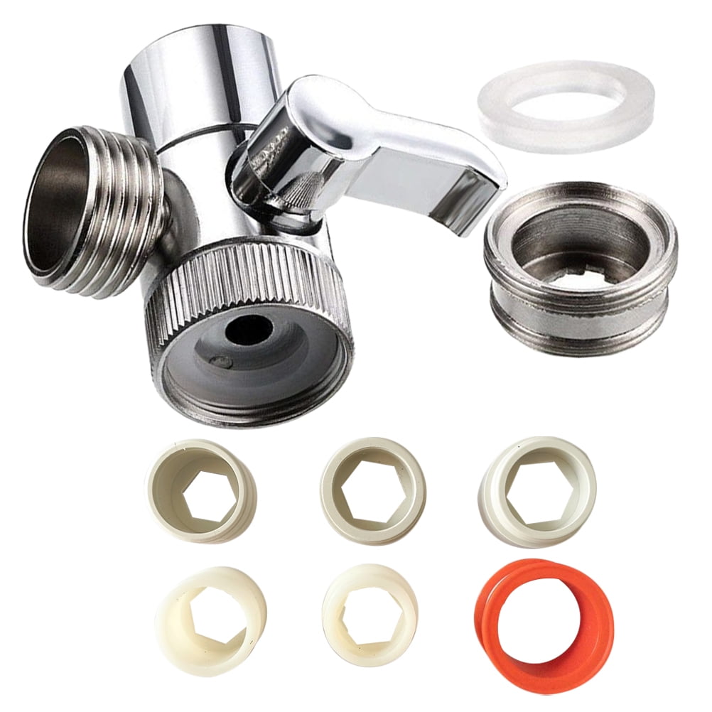 Faucet Diverter for Kitchen Sink Hose Adapter Zinc Alloy Valves Wash