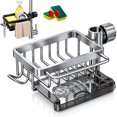 Faucet Drainer Basket with Drip Tray, 360° Swivel Kitchen Sink Faucet ...