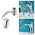 thumbnail image 1 of Faucet Extender for Universal Large Angle Swivel with Sprayer Modes for Bathroom —Effortless Face Washing Extendable Faucet Attachment, 1 of 7