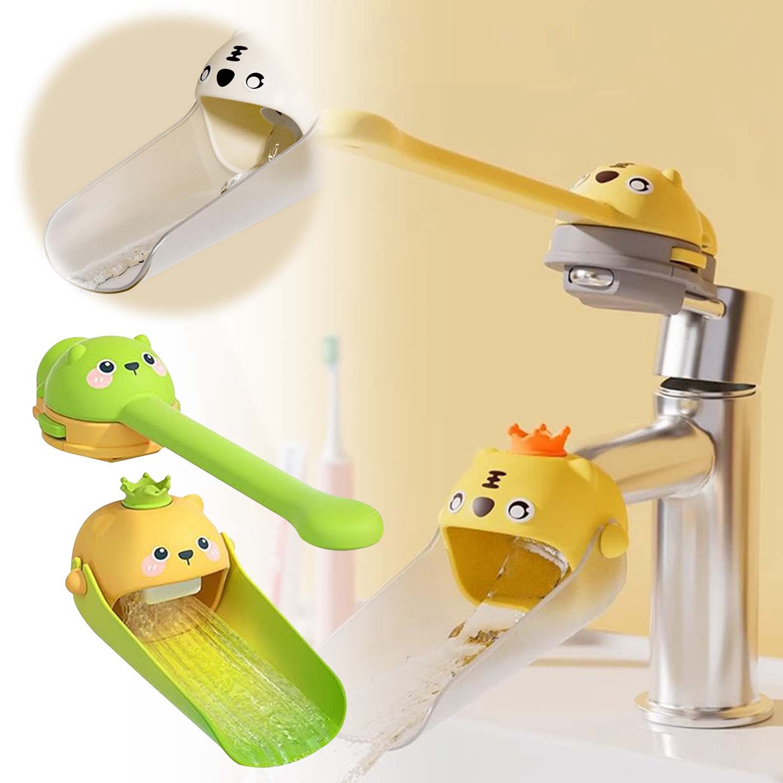 Faucet Extender Handle Extender For Toddlers Kids Universal Children Cartoon Faucet Extender