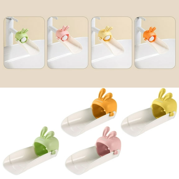 Faucet Extender for Kids, U-Shaped Sink Adapter with Non-Slip Grip & Flexible Design, Encourages Independent Hand Washing for Toddlers and Children in Bathrooms FAJHHA | Green