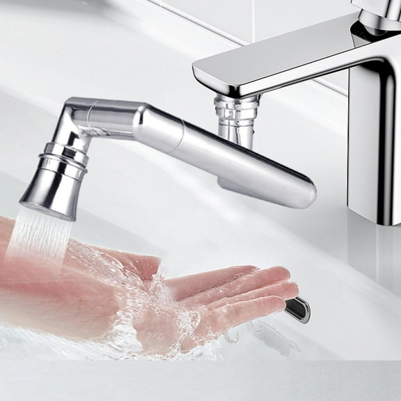 Faucet Extender, Rotatable Convenient Convenient Robotic Arm Large Angle Tight Sink Spray Tap For 24mm Od Faucet Bathroom ,Water Saving
