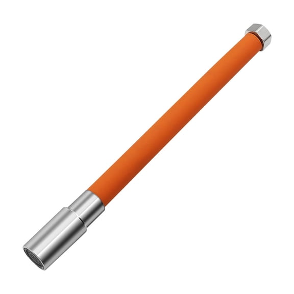 Faucet Extension Pipe 20/30/50cm - Universal Kitchen Faucet Adapter Water Pipe Head, Stainless Steel & Orange Silicone, Anti-Splash, 4-Point Interface