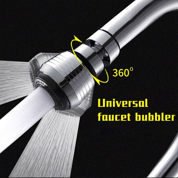 Faucet Filter Aerator Sprayer,Sink 360 Swivel Water Tap Saving,Dual-Function Water Saving Faucet Nozzle,Universal Kitchen Tap Adapter with Soft & Powerful Spray,Anti-Splash Bubbler for Sink