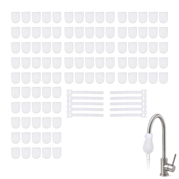 Faucet Filter Cotton Bag, Universal Anti-Splash Sink Filter, 20 Micron Food-Grade Sediment Remover for Kitchen Water