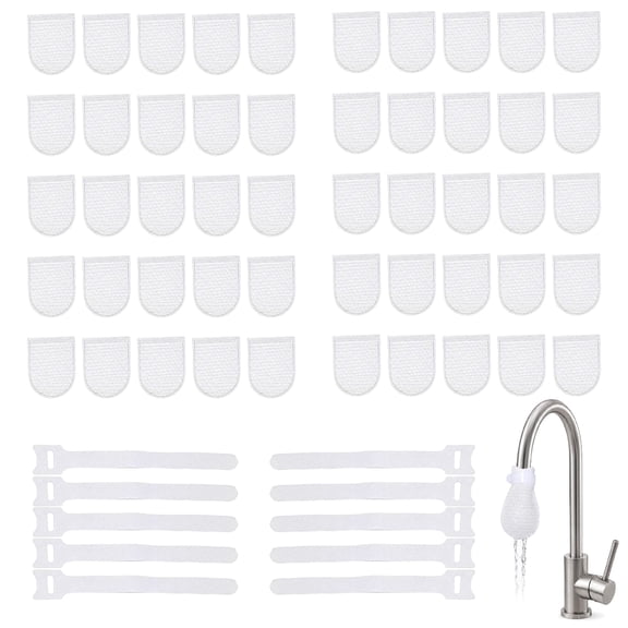 Faucet Filter Cotton Bag, Universal Anti-Splash Sink Filter, 20 Micron Food-Grade Sediment Remover for Kitchen Water