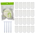 thumbnail image 1 of Faucet Filter Cotton Pads, Disposable Replacement Set Sediment Rust Removal Kitchen Sink Tap Water Purifier Core Clean Health Safety Home Plumbing Accessory Tool, 20 Cotton Pads + 4 Cable Ties, 1 of 3