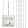 thumbnail image 1 of Faucet Filter Cotton Pads, Disposable Replacement Set Sediment Rust Removal Kitchen Sink Tap Water Purifier Core Clean Health Safety Home Plumbing Accessory Tool, 60 Cotton Pads + 10 Cable Ties, 1 of 3