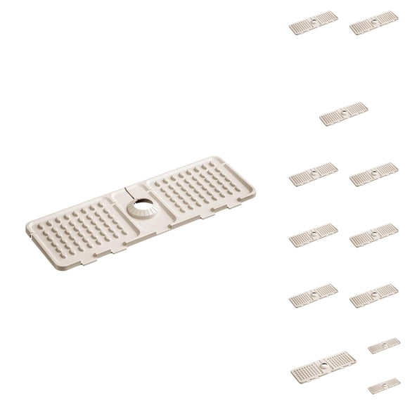Faucet Guard And Drain Mat Protector Kitchen Splash Guard Silicone Kitchen Tap Mat Stone Tray Tap Mat Splash Guard For Bathroom Kitchen (Beige 1pc)