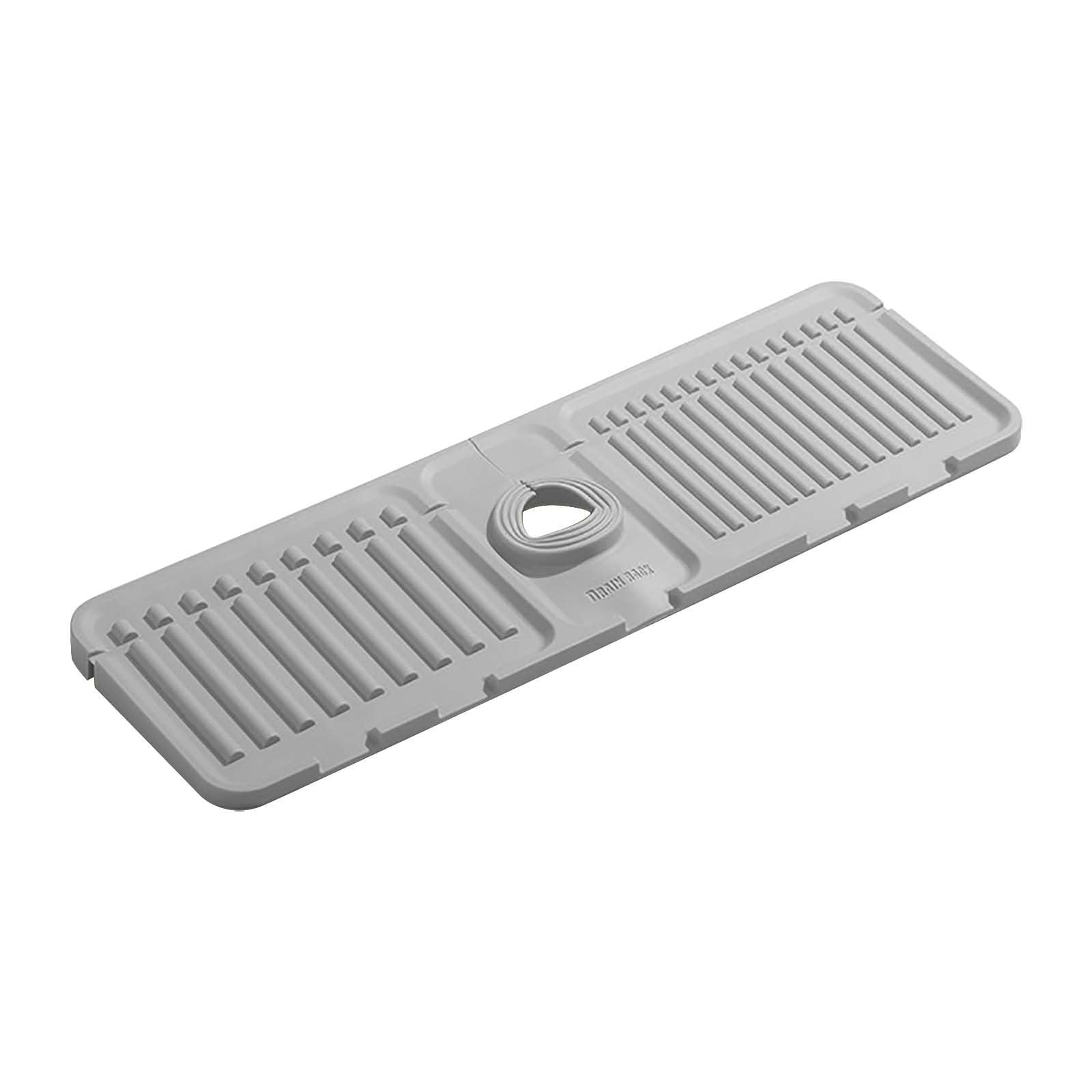 Faucet Guard & Draining Mat Silicone Draining Mat For Kitchen Sink Tidy Splash Faucet Guard