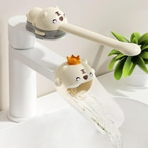 Faucet Handle Extender Set, Tap Handle and Nozzle Extender Faucet Handle Extender for Toddlers Childrens Faucet Extender Sink Extender Faucet Extender for Kids(2 PCS-White)