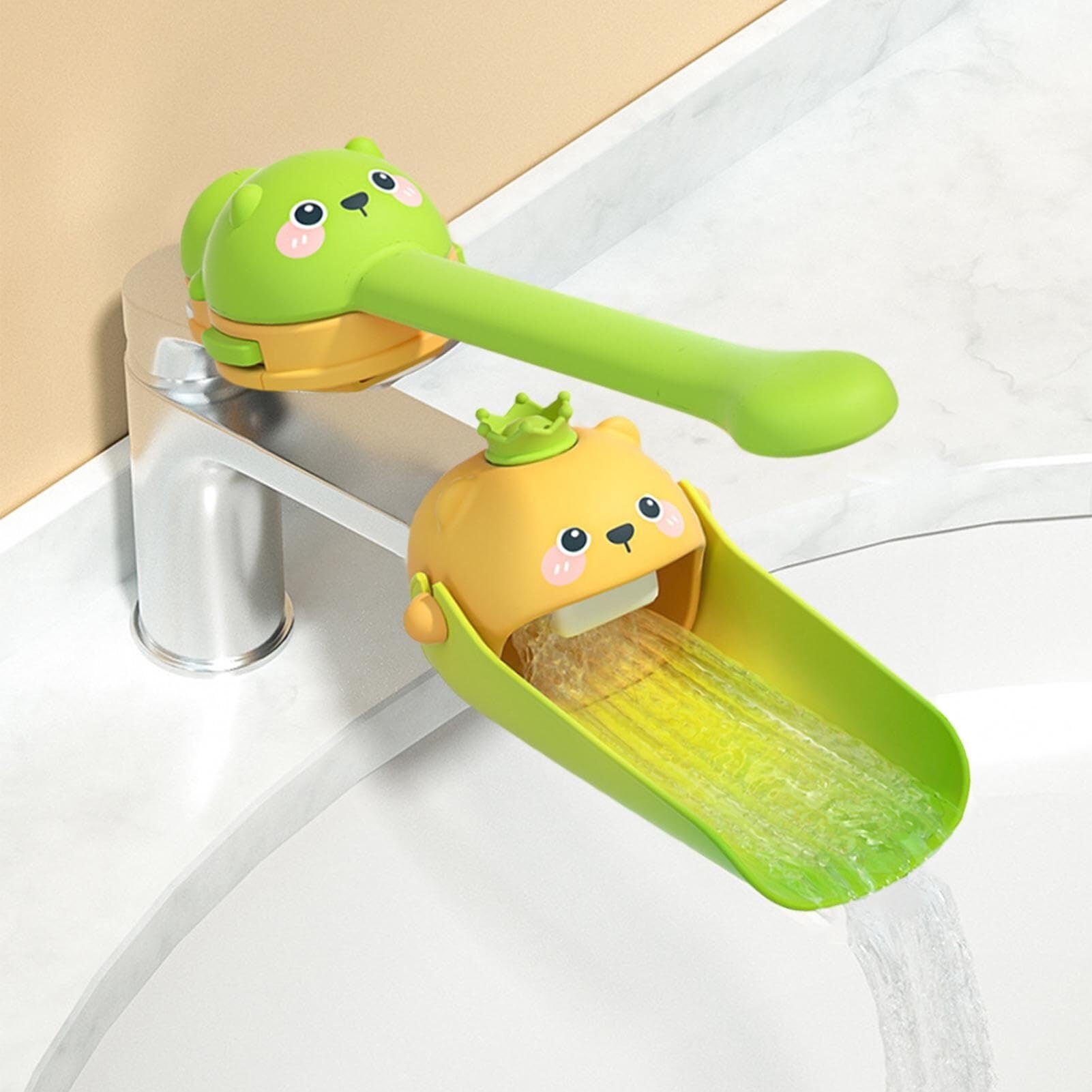 Faucet Handle Extender Set, Tap Handle and Nozzle Extender Faucet Handle Extender for Toddler ...