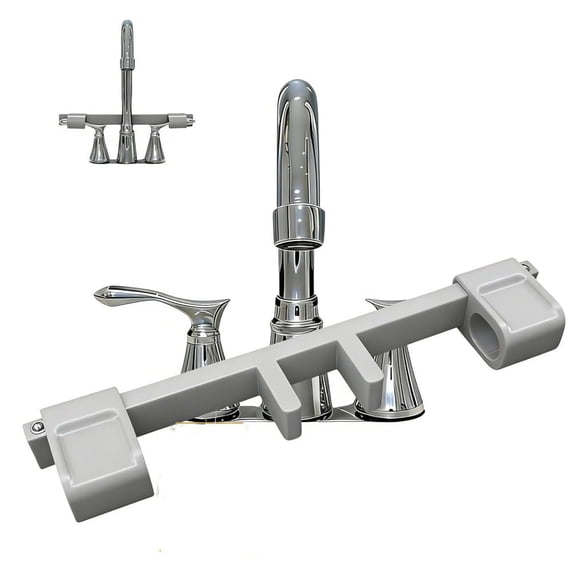 Faucet Handle Lock, Safety Faucet Lock for Kitchen and Bathroom Sink, Baby Proof Faucet Lock for Toddlers, No-Tools Lock for Standard Faucets