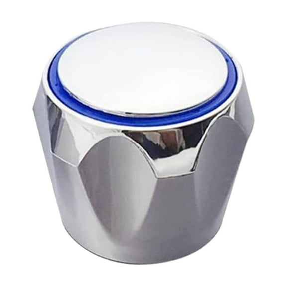 Faucet Handle Replacement, H Tap Head Repair Part, Silver Faucet Handle Replacement, Cold Hot Tap Head for Bathroom Kitchen Repair, by Goohae