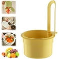 thumbnail image 1 of Faucet Hanging Strainer, Plastic Kitchen Drain Storage Basket, Press Automatic Dumping Sink Strainer Basket, Self-Cleaning Kitchen Sink Food Waste Catcher Faucet Hanging, 1 of 9