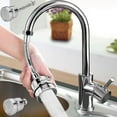 thumbnail image 1 of Faucet Head Universal Extender | 360° Rotating Kitchen Sink Tap Attachment | 3-Mode Spray Booster | Water Filter Guard | Fits 99% Faucets | Stainless Steel ABS | Water-saving Adapter, 1 of 4