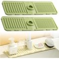 thumbnail image 1 of Faucet Mat for Kitchen Sink, 2024 New Silicone Sink Splash Guard Kitchen Draining Mat Fast Drying Stone Sink Tray Sink Protectors Sink Faucet Mat Splash Guard (Yellow, M), 1 of 5