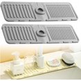 thumbnail image 1 of Faucet Mat for Kitchen Sink, 2024 New Silicone Sink Splash Guard Kitchen Draining Mat Fast Drying Stone Sink Tray Sink Protectors Sink Faucet Mat Splash Guard (Yellow, M), 1 of 5