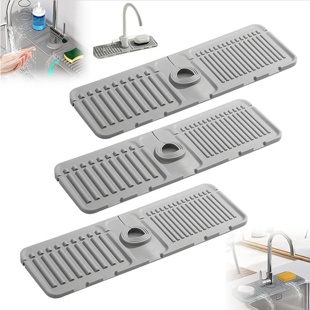 Faucet Mat for Kitchen Sink, 2024 Upgrade Kitchen Sink Splash Guard