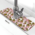 Faucet Mat for Kitchen Sink Cute Fries Line Absorbent Fast Drying