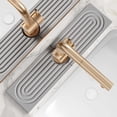 thumbnail image 1 of Faucet Mat for Kitchen Sink - Diatomite Stone Fast Drying Tray, Super Absorbent, Prevents Moisture Buildup - Faucet Splash Guard for Bathroom Counter (Light Grey, 15x5.3inch), 1 of 15
