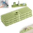 thumbnail image 1 of Faucet Mat for Kitchen Sink - Premium Silicone Sink Splash Guard & Draining Mat - Multipurpose Sink Protector and Organizer - Ideal Kitchen Accessories for Hygienic and Tidy Spaces (3,Yellow), 1 of 5