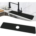 thumbnail image 1 of Faucet Mat for Kitchen Sink Protectors, 24 Inch Long Kitchen Sink Splash Guard Behind Faucet, Cuttable Bathroom Water Splash Guard with Super Absorbent Diatomite Fast Drying, Black, 1 of 16