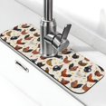 Faucet Mat for Kitchen Sink Roosters and Chickens Fast Drying