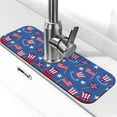 thumbnail image 1 of Faucet Mat for Kitchen Sink, USA Flag windmill Print Cute Absorbent Fast Drying Kitchen Sink Faucet Mat Splash Guard, Around Faucet Draining Mat for Kitchen Sink, Bathroom Sink Mat, 1 of 8