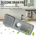 thumbnail image 1 of Faucet Pad Silicone Drain Mat 14x37cm Kitchen Bathroom Sink Protector Non Slip for Kitchen Supplies(Dark Gray),Hulucky, 1 of 9