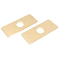 thumbnail image 1 of Faucet Panel 2 Pcs Home Cover Decorative Gold Kitchen Sink Hole Covers Goldendoodle Accessories Stainless Steel, 1 of 6