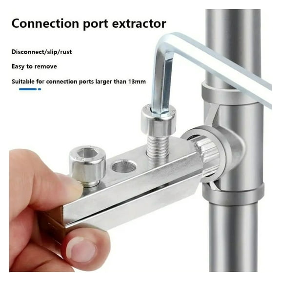 Faucet & Pipe Extractor Set - Broken Screw & Pipe Removal Tool Kit - Stripped Screw Extractor, 6-Piece Plumbing Tool Set for Faucets, Pipes, & Bolts