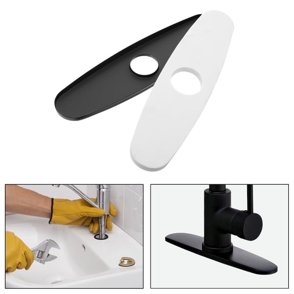 Faucet Plate 10 Inch Deck Plate Kitchen Bathroom Stainless Steel Faucet Cover